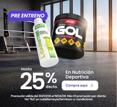 Hasta 25% dscto nutricion deportiva